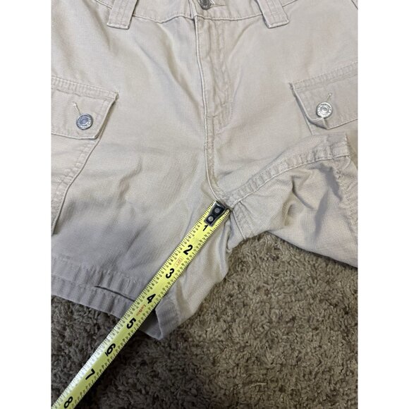 LEVIS Vintage 1998 Y2K Cargo Shorts Khaki Tan 90s Preppy Casual Hiking Sz 26 - Picture 8 of 10